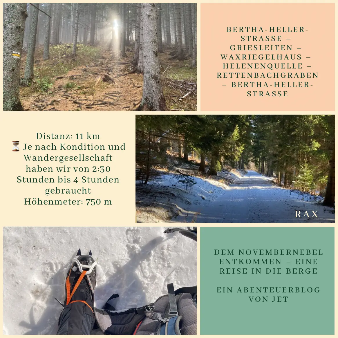 Dem Novembernebel entkommen – Eine Reise in die Berge